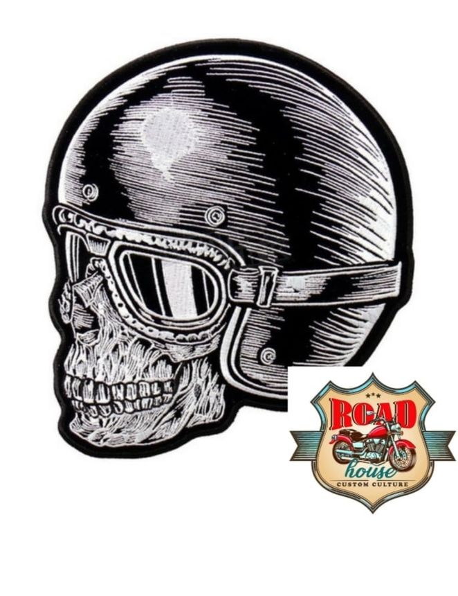 PATCH ÉCUSSON SKULL CASQUÉ