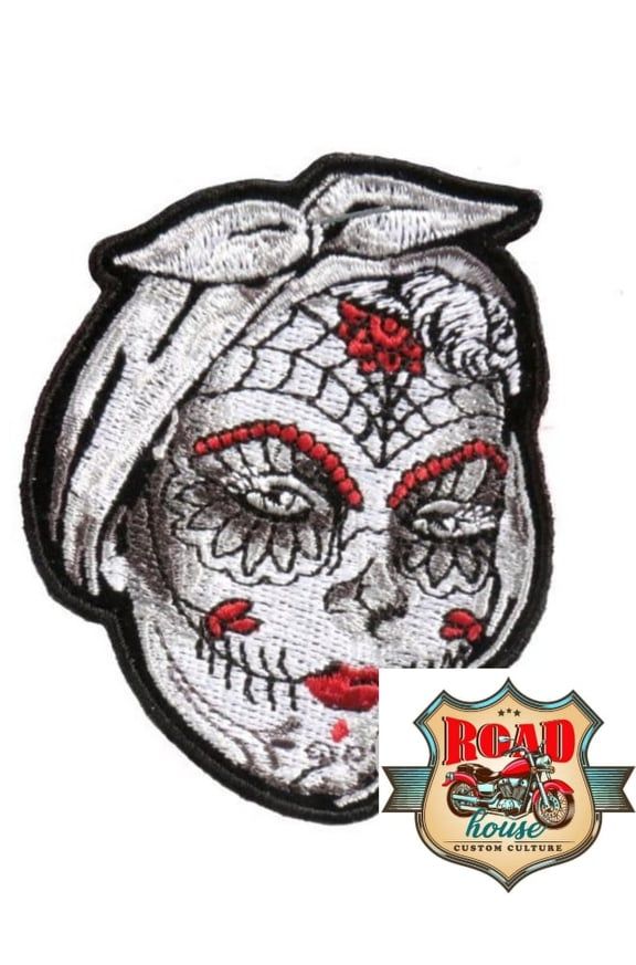 PATCH THERMOCOLLANT LADY RIDER MUERTA ET BANDANA