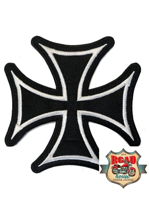 PATCH ÉCUSSON BIKER CROIX DE MALTE