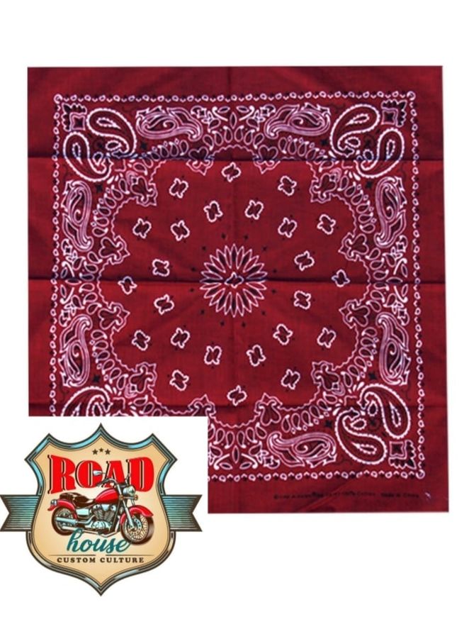 Bandana foulard western biker 