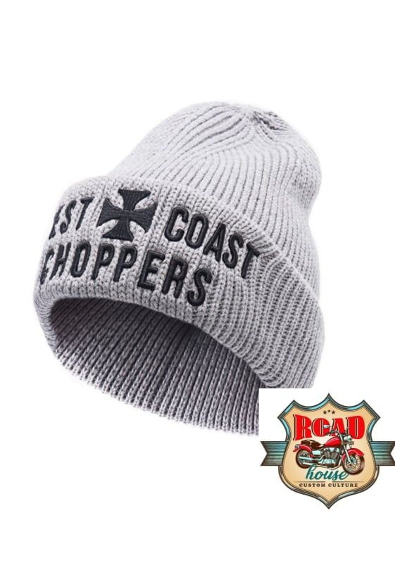 BONNET CROSS RIB GRIS WEST COAST CHOPPERS