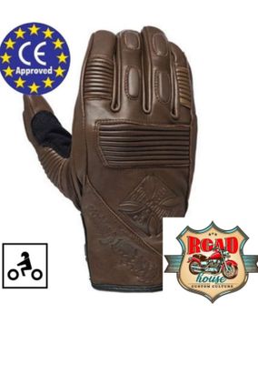 GANTS WCC RIDING CUIR BRUNS HOMOLOGUÉS CE