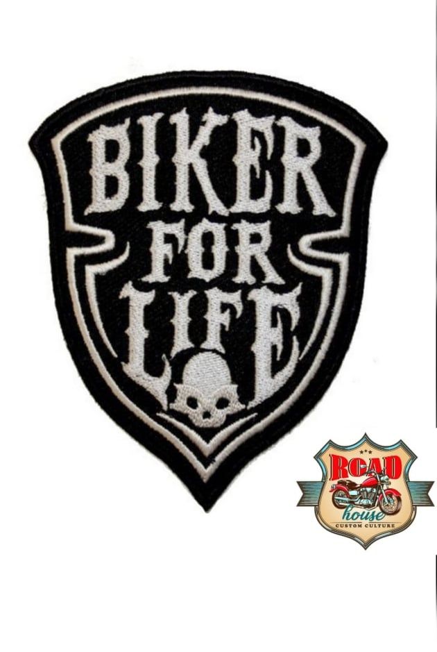 ECUSSON PATCH BIKER FOR LIFE SKULL