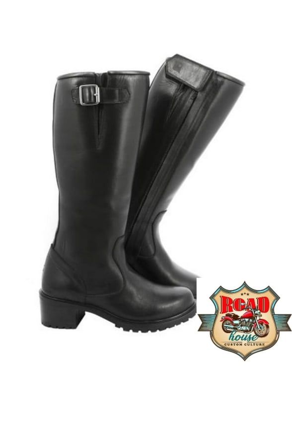 BOTTES EN CUIR FEMME SHAYENNE NOIRES HOMOLOGUÉES