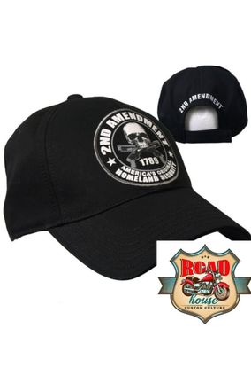 CASQUETTE BIKER SKULL 2ND AMENDMENT