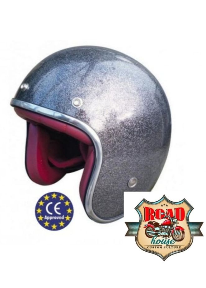 CASQUE JET GLITTER GRIS ANTHRACITE HOMOLOGUÉ CE