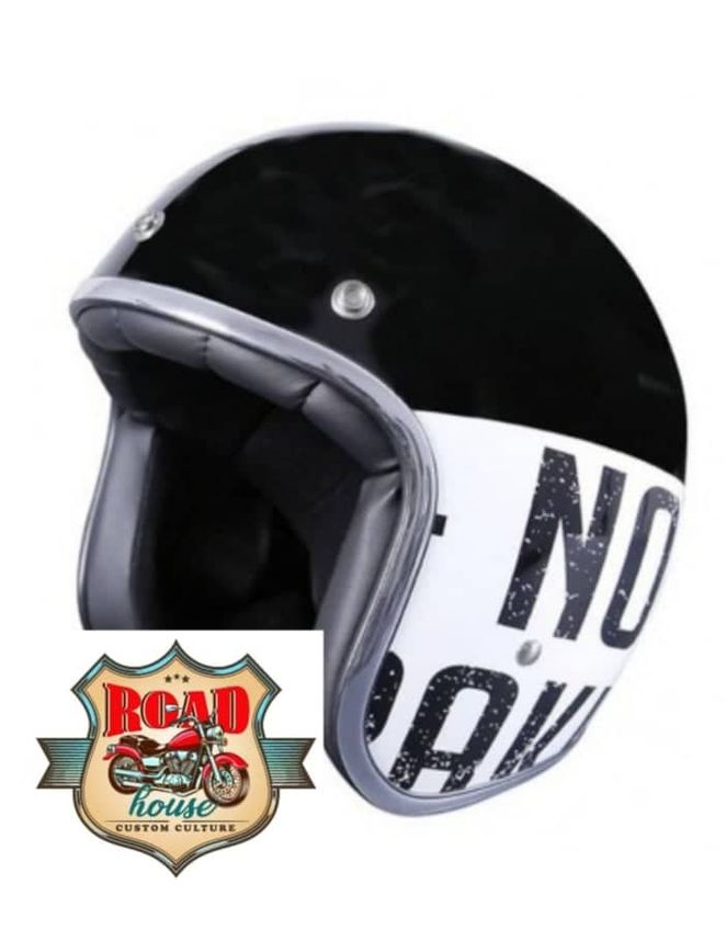 CASQUE STORMER DEMI JET PEARL BRAKIN NOIR ET BLANC