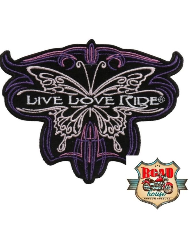 PATCH ÉCUSSON PAPILLON LIVE LOVE RIDE