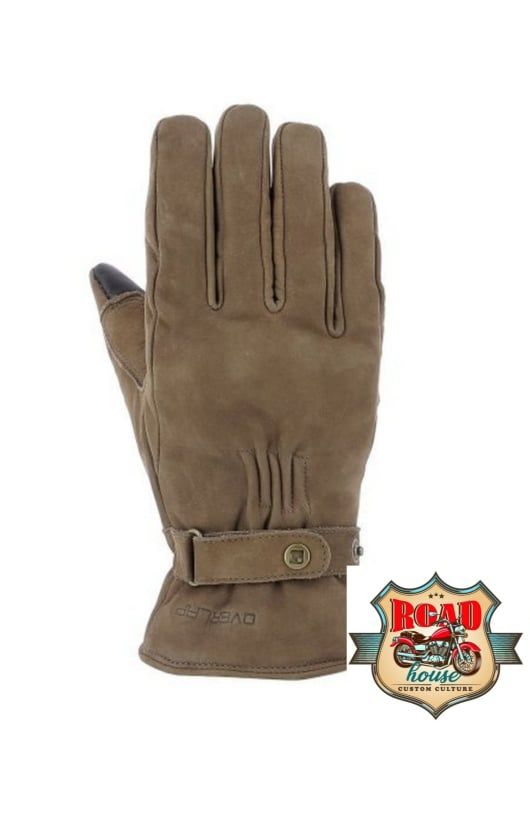 GANTS HIVER HOMME LONDON CUIR SUÉDÉ MARRON OVERLAP HOMOLOGUÉS CE