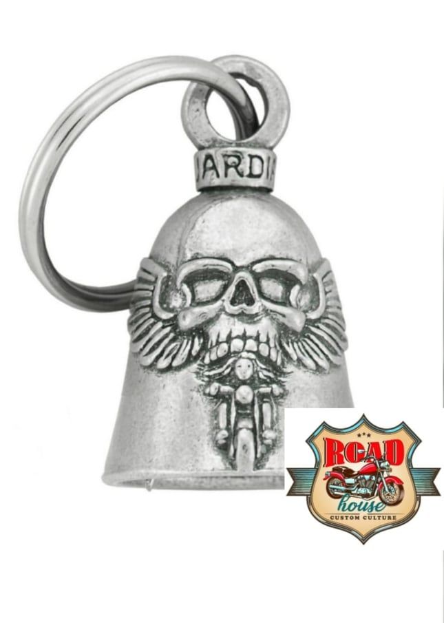 CLOCHETTE SKULL AILÉ PORTE-BONHEUR MOTO GUARDIAN BELL