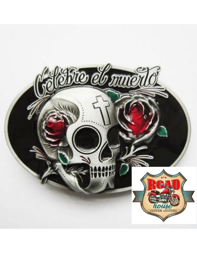 BOUCLE DE CEINTURE LADY SKULL MUERTA